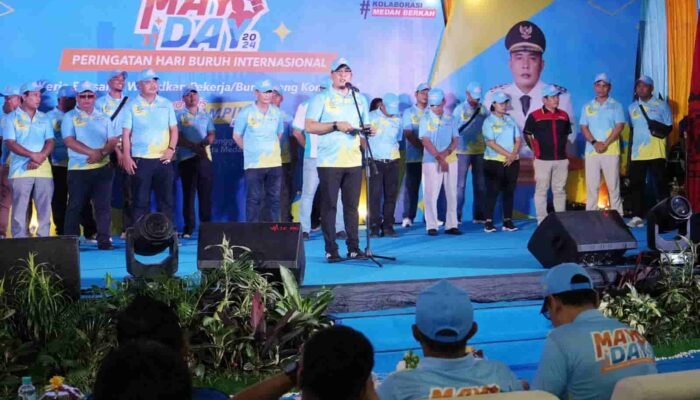 Ribuan Buruh Hadiri Peringatan May Day, Ini Harapan Wali Kota Medan