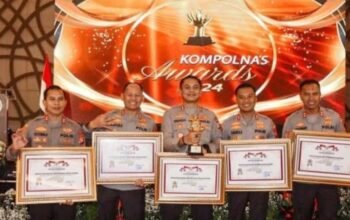 Kapolres Tanah Karo Terima Penghargaan 5 Besar Sebagai Polres Terbaik Se-Indonesia di Kompolnas Awards 2024