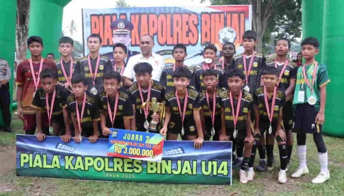 Sukses…! Piala Kapolres Binjai U-14 Tahun 2025