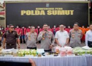 Perang Lawan Narkoba! Polda Sumut Bongkar Ratusan Kasus, Sita Ratusan Kg Narkoba Dalam 2 Bulan