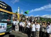 Komandan Batalyon C Brimob Polda Sumut Hadiri Pemberangkatan Jemaah Haji Kloter 20