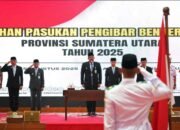 Gubernur Sumut Bobby Nasution Kukuhkan Paskibraka Sumut 2025