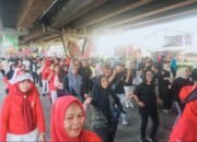Senam Germas Amplas Meriah! Wali Kota, Warga dan UMKM Bersatu di Ruang Publik Hijau