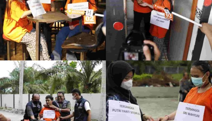 Polda Sumut Bongkar Transaksi Ekstasi di Galaxy Hall & KTV, Lima Tersangka Jalani Rekonstruksi