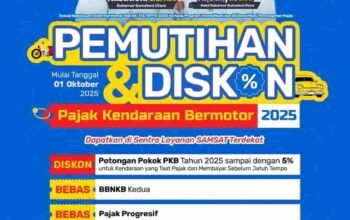 Bebas Denda, Diskon Hingga 5%: Pemutihan Pajak Kendaraan Bermotor Sumut Mulai 1 Oktober
