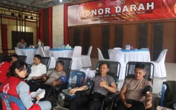 Polresta Deli Serdang Gelar Donor Darah Sambut Hari Jadi ke-74 Humas Polri