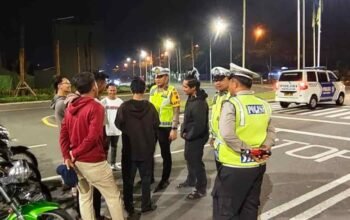 Satlantas Polresta Deli Serdang Gencar Sosialisasi Tertib Lalu Lintas dalam Ops Zebra Toba 2025