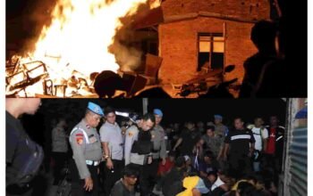 Grebek ke-8 di Jermal, Puluhan Orang Diamankan dan Barak Narkoba Dibakar