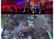 Sigap dan Tanggap, Mobil Armoured Water Cannon (AWC) Brimob Polda Sumut Dikerahkan Padamkan Kebakaran Hebat di PT Garuda Mas Perkasa