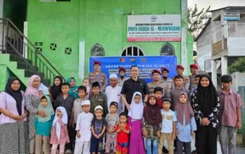 Ramadhan Penuh Kepedulian, Ditressiber Polda Sumut Berbagi Kebahagiaan dengan Anak Panti di Patumbak