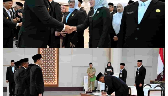 Gubernur Bobby Lantik 308 Pejabat Pemprov Sumut, Ingatkan Agar Terhindar dari Tindakan yang Merugikan Diri Sendiri