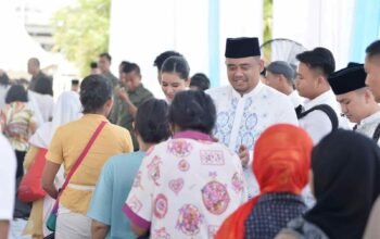 Gubernur Sumut Bobby Nasution Gelar Open House Idulfitri, Ribuan Warga Padati Rumah Dinas