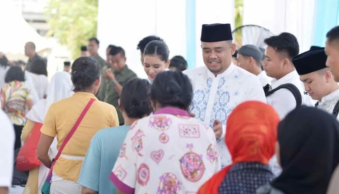 Gubernur Sumut Bobby Nasution Gelar Open House Idulfitri, Ribuan Warga Padati Rumah Dinas