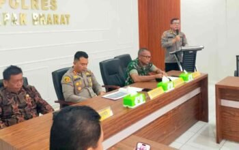 Kapolres Pakpak Bharat Pimpin Kegiatan Rapat Koordinasi Lintas Sektoral Operasi Ketupat Toba 2026