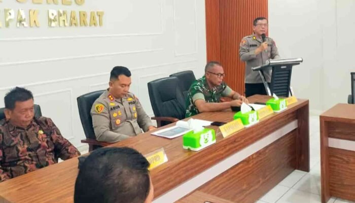 Kapolres Pakpak Bharat Pimpin Kegiatan Rapat Koordinasi Lintas Sektoral Operasi Ketupat Toba 2026