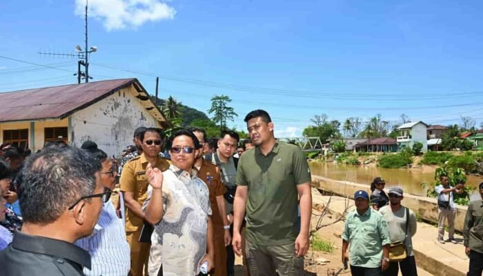 Bobby Nasution Tinjau Sempadan Sungai Sibuluan, Pastikan Rekonstruksi Tanggul dan Hunian Warga Dipercepat