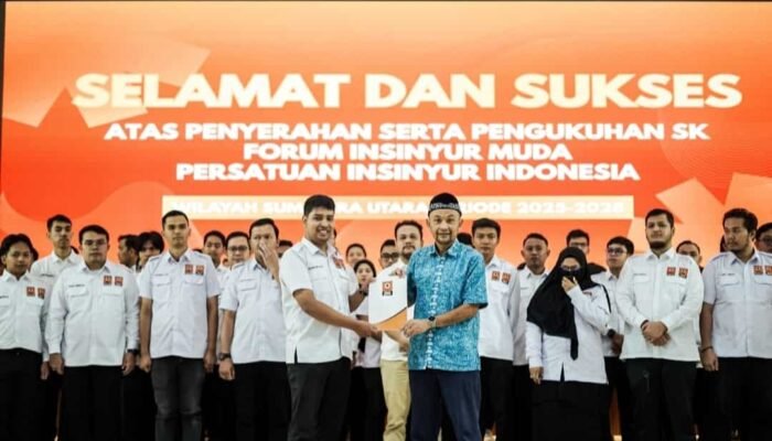 Pengukuhan dan Penyerahan SK Pengurus Forum Insinyur Muda Persatuan Insinyur Indonesia (FIM PII) Wilayah Sumatera Utara Periode 2025- 2028