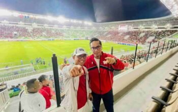 Saksikan Kemenangan 3-0 Timnas U-19, Kekompakan Rico Waas–Zakiyuddin Curi Perhatian di Stadion Utama Sumut