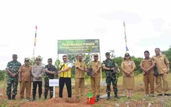 Kolaborasi Pemkab dan TNI Hijaukan Kawasan Bendungan Lau Simeme