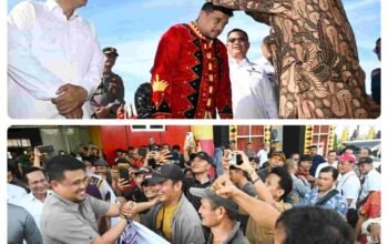 Disambut Hangat Warga di Bandara Binaka, Bobby Nasution Awali Agenda Berkantor di Kepulauan Nias