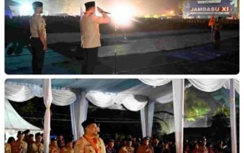 Bobby Nasution Bermalam Bersama Ribuan Pramuka, Api Unggun Kobarkan Semangat Jamdasu XI