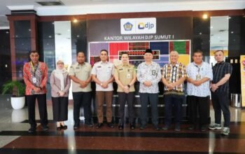 Sinergi Tingkatkan PAD, Bapenda Kota Medan Kunjungi Kanwil DJP Sumut I