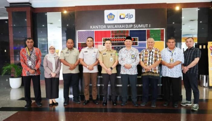 Sinergi Tingkatkan PAD, Bapenda Kota Medan Kunjungi Kanwil DJP Sumut I