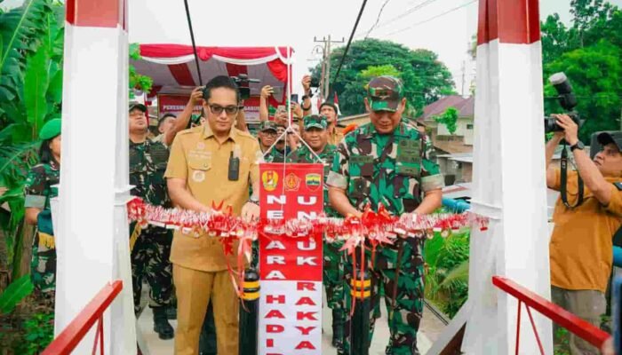 Pangdam I/BB dan Wali Kota Medan Resmikan Jembatan Perintis Garuda, Hubungkan Kembali Medan Polonia-Johor-Maimun