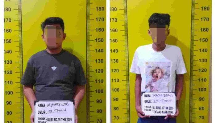 Polresta Deli Serdang Bekuk Dua orang Pengedar Narkoba di Pagar Merbau