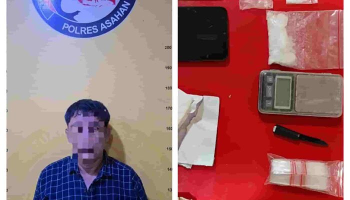 Diduga Jadi Lokasi Transaksi Sabu, Timsus Anti Narkoba Polres Asahan Amankan Seorang Pria dengan Barang Bukti 63,67 Gram Sabu
