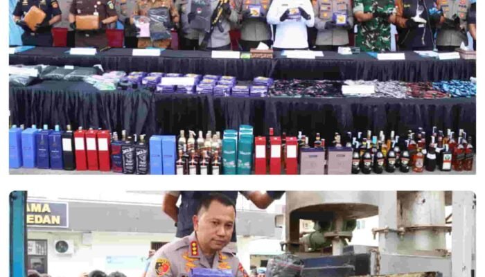 Polrestabes Medan Ungkap 1.187 Kasus Narkoba Dalam 300 Hari, Musnahkan Puluhan Kilogram Barang Bukti