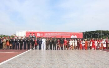 Kapolda Sumut Hadiri Upacara HUT ke-81 RI di Lapangan Astaka