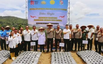 Polri Dukung Swasembada Pangan, Polresta Deli Serdang Turut Laksanakan Penanaman Bawang Putih Serentak Di 17 Provinsi