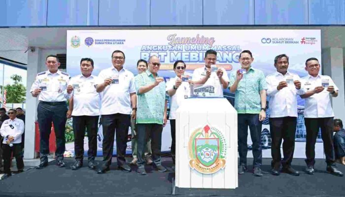 Gubsu Bobby Luncurkan BRT Mebidang, 30 Bus Listrik Disiapkan
