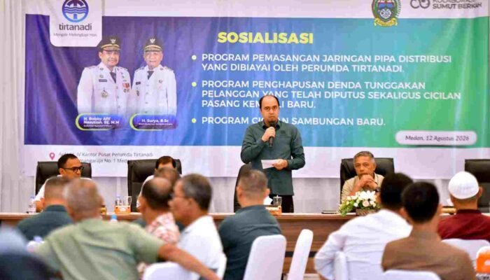 Tirtanadi Gratiskan Pemasangan Pipa Distribusi, Denda Tunggakan Dihapus dan Biaya Pasang Baru Bisa Dicicil