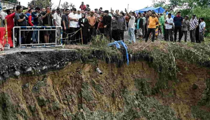 Gubernur Bobby Pastikan Jalan Longsor Pamah Semelir Diperbaiki Oktober