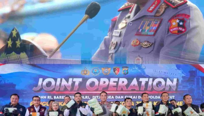 Kapolri Tegaskan Perang terhadap Narkoba, 1,16 Ton Ketamin Disita dari Kapal Asing